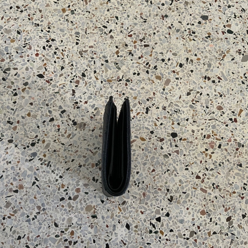 Saint Laurent Monogram YSL Black Grained Leather Ziptop Wallet - Picture 4 of 16